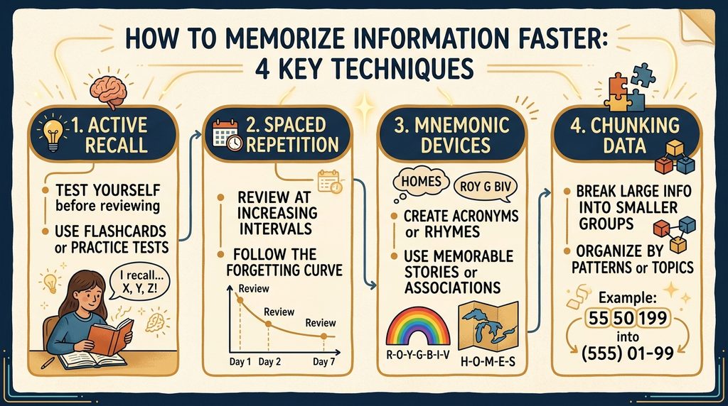 How to Memorize Information Faster